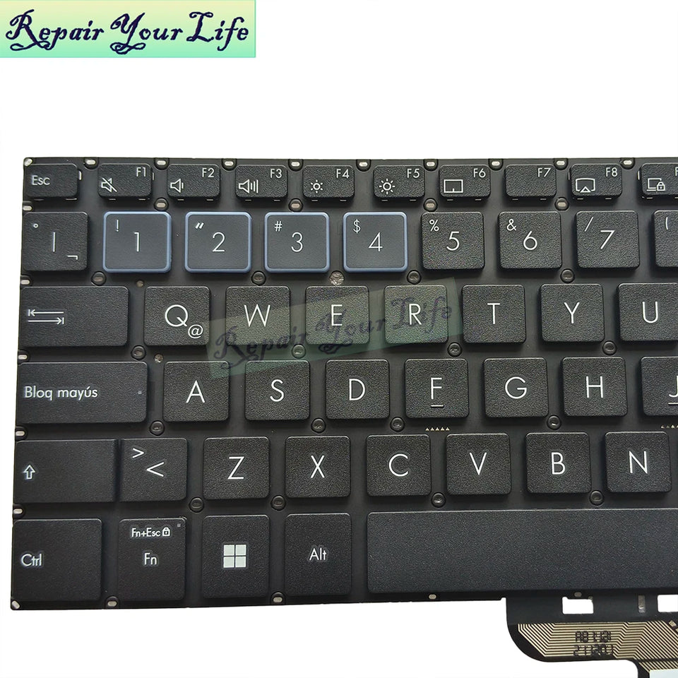 US UI Latin Backlight Keyboard For ASUS ExpertBook B1 B1500 B1500C P1450 P1450CBA BW450 PX555C B1500CEA 0KNX0-5622LA00 5123UI00