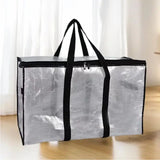 Large Capacity Closet Storage Bag; Sealed with Double Zipper, Transparent and Waterproof.