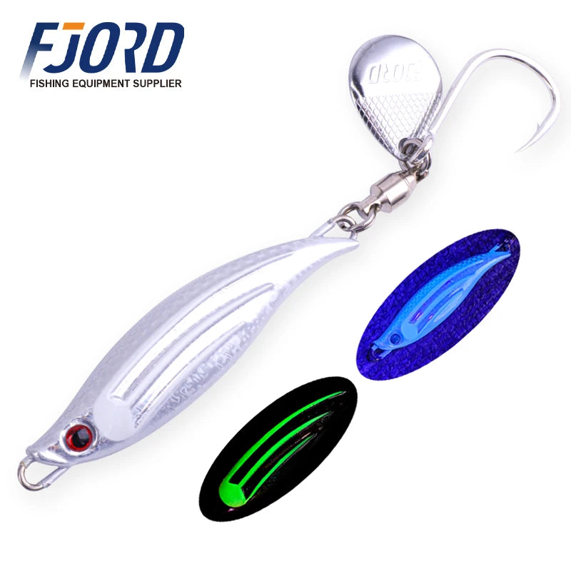 FJORD 40g 60g Metal Fishing Jig Tail Spinner Lure Spinning Sea Spoon Pike Bass New Arrivals 2025 Artificial Baits Fishing Tackle
