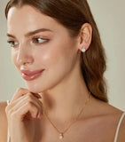 Dainashi 7-8mm Natural Freshwater Pearl Stud Earrings for Women Dainty Crystal Pearl Earrings Jewelry Gift 2026 New Arrivals