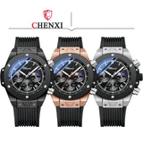 CHENXI Top Brand Luxury Watches for Mens Creative Fashion Luminous Dial with Chronograph Clock Male Casual Wristwatches