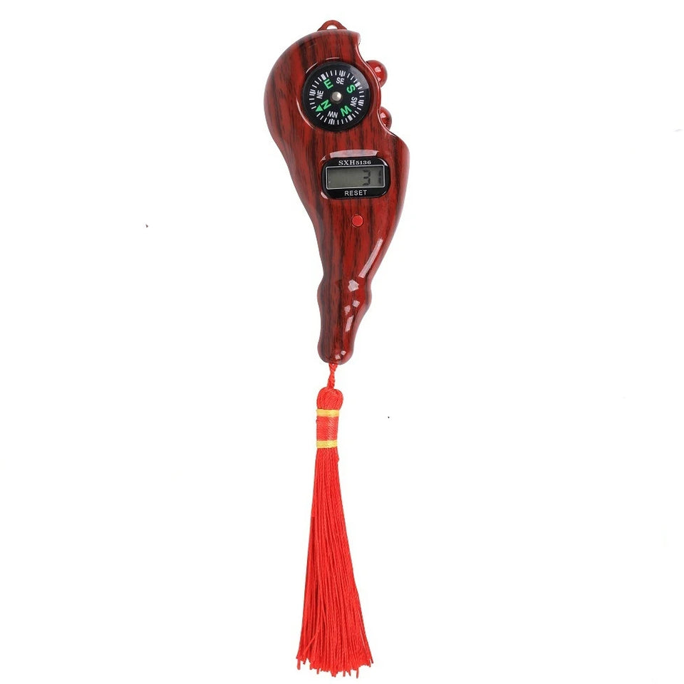 Electronic Digital Electronic Tally Counter with Compass Tassel Finger Game Toy Manual Reset Decompress Relax Tool LCD Register