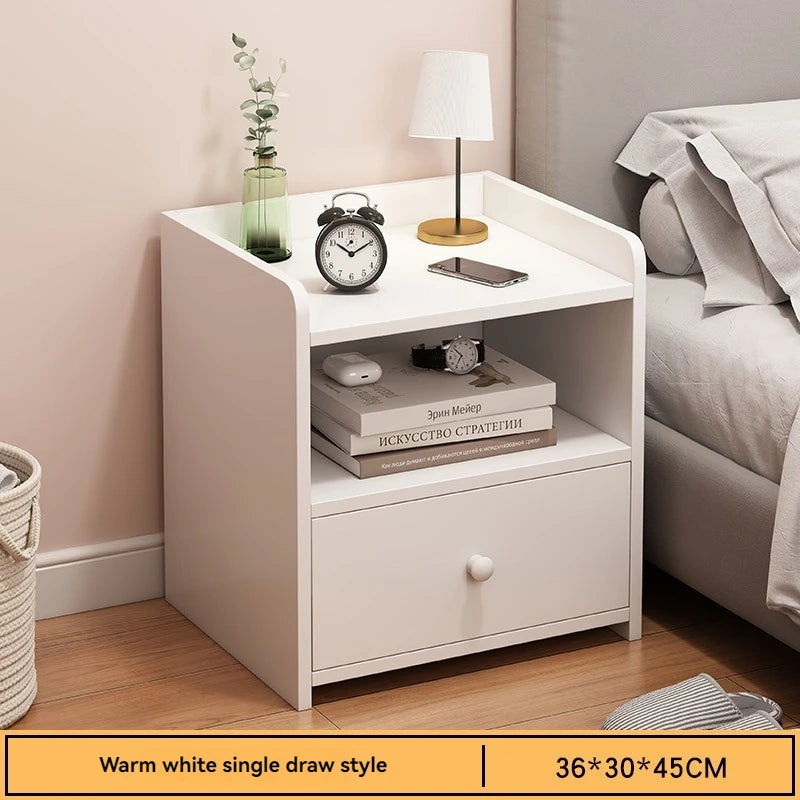 Firm Household Goods Bedside Table Modern Minimalist Bedroom Small Storage Rack Mini Storage Cabinet Bedside Storage Cabinet