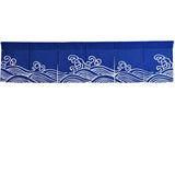 Japanese Style Ocean Wave Horizontal Curtain Sushi Restaurant Noren Curtain Restaurant Kitchen Curtain Bar Home Decoration