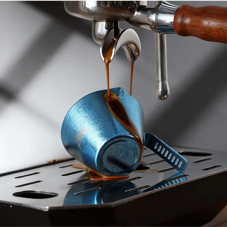 Bincoo Premium Titanium Coffee Cup 90ml for Espresso Extraction and Milk Measurement Durable Pure Titanium Construction Perfect