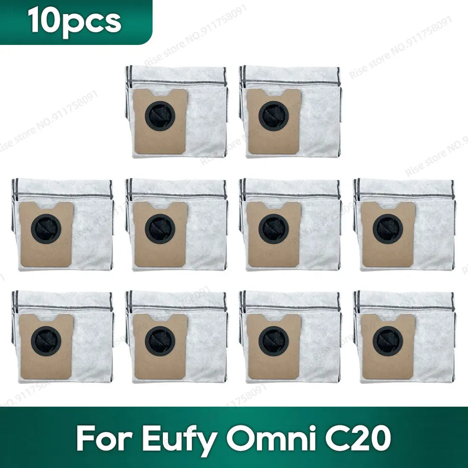 Compatible for Eufy Omni C20 Accessories Dust Bag Hepa Filter Roller Side Brush Mop Cloth Spare Parts