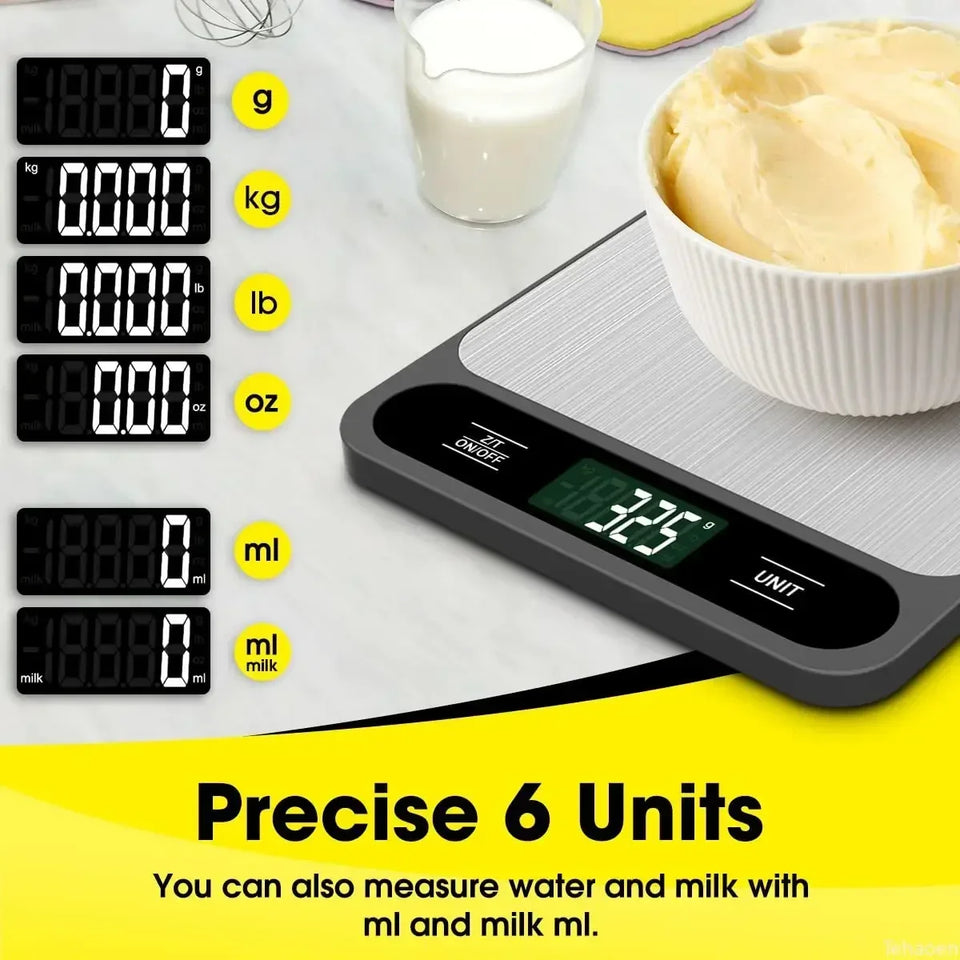 Digital Kitchen Scale Weight Electronic Scale Food Coffee Scales Smart Electronic Waterproof Digital Scale For Baking and Cook