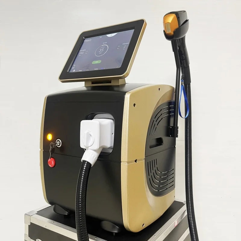 Professional 4-wave diode laser hair removal device, painless permanent hair removal device, laser hair removal device