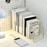Desktop Bookshelf Book Magazine Storage Rack Desk Organizer Detachable Vertical Divided Books Holder School Office Supplies