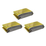 Hiking, mountain climbing, emergency blankets, camping, survival equipment, gold and silver double-sided insulation, sun protect
