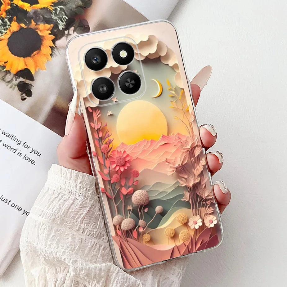 For Honor 400 Smart 5G Case LGN-NX1 Cute Cartoon Painted Cover Soft Slim Phone Case For Honor X7d HonorX7d Honor400 Smart Fundas