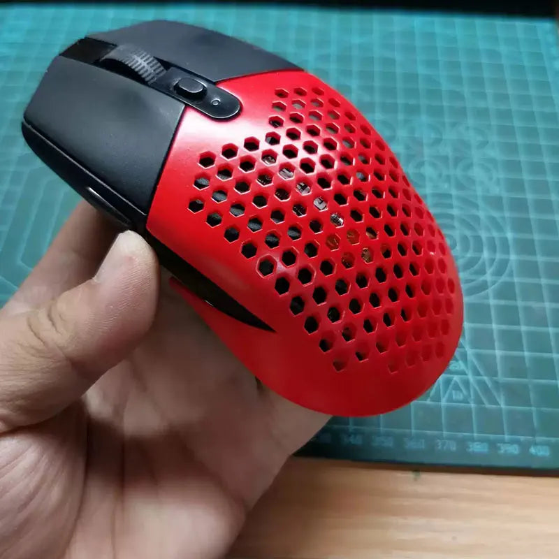 For compatible G304 G305 Magic Modified Hollow Wireless Mouse 3D Printing Shell Battery Cover Resin Nylon Back Cover Weight Loss