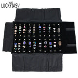 Women Luxury Jewelry Roll Storage Bag Lady Rings Earrings Necklace Organizer Portable Cloth Bags