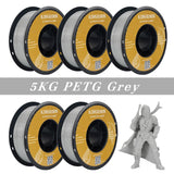 KINGROON 5KG PLA TPU PETG Filament Mix color 1.75mm 3D Printer Plastic No Bubble Spool 3D Printing Materials Wholesales