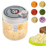 Garlic Crusher, Highly Efficient Masher Chopper for Home, Multifunctional Manual Grinder with Safe Blades