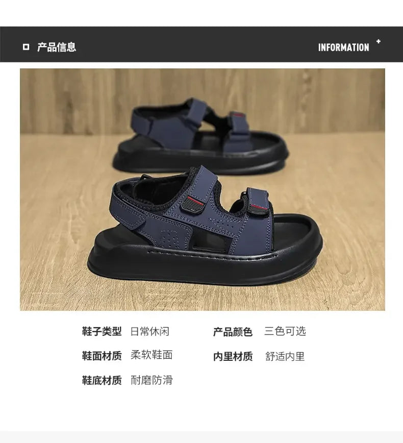 Summer Trendy Beach Sandals Casual Slip on Slippers, Lightweight Breathable Non Slip Soft Sole for Daily Casual Walking