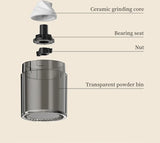 Manual Coffee Grinder Machine Grinding Home Outdoors Travel Hand Crank Portable Coffee Grinder Adjustable Bean Grinder withbrush