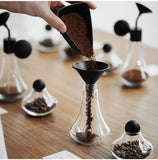MHW-3BOMBER Coffee Aroma Bottle Coffee Display Jar Glass Creative Fragrance Bottle Coffee Aroma Display Coffee Accessories