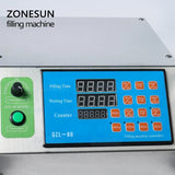 ZONESUN 0.5-650ml Semi-automatic Water Filling Machine Liquid Filler Vial Bottle juicy fruit Oil Perfume Peristaltic Pump