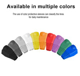 RJ45 Connector CAT6 CAT5e Connector Protective Cover Adapter Cap Ethernet Network Cable Plugs RJ45 Cat5/6 10 colour Sleeve