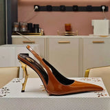 Summer high-heeled pointed women's sandals, European and American fashion runway parties, weddings, women's high heels