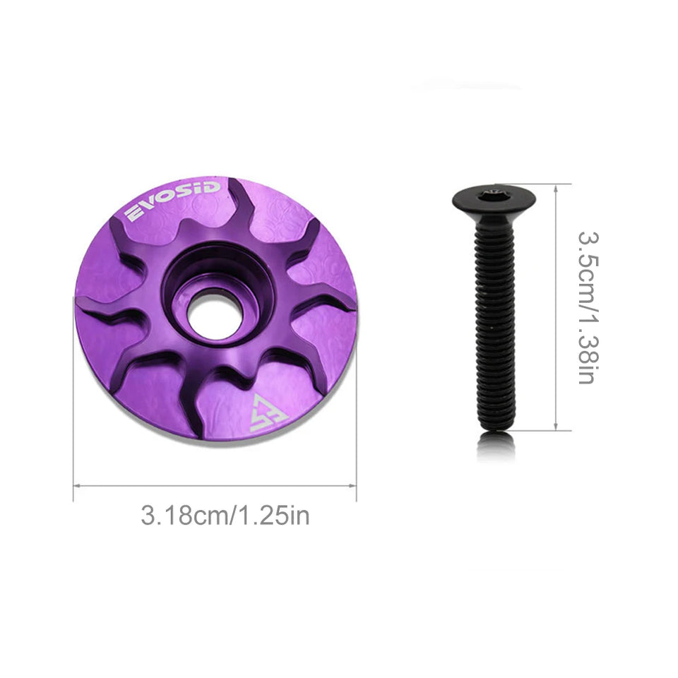 MTB Road Bike Stem Headset Top Cap Cover Aluminium Alloy Bike Headset Cover for Fork Head Tube Cycling Accessories