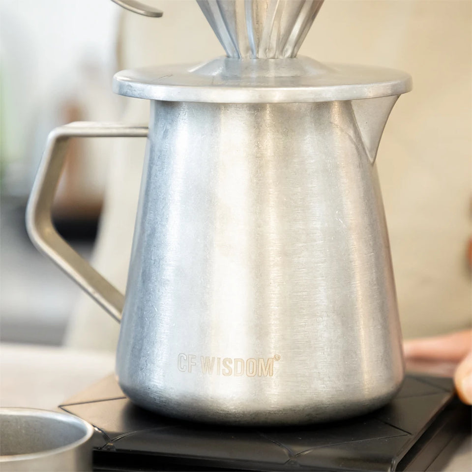 CF Wisdom Retro Style Sharing Pot，Coffee Sharing Pot, Hand Coffee Sharing Pot, Drip Coffee Pot, Home Coffee Utensils