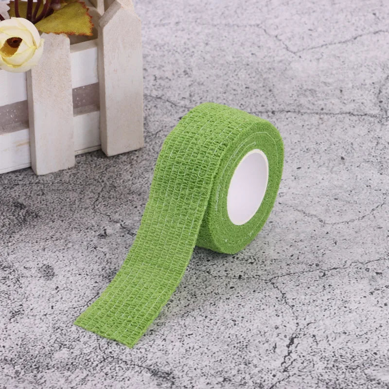1 Roll Disposable Self Adhesive Elastic Bandage Medical Sports Wound Dressing Bandges Portable First Aid Bandgages 2.5cm*4m