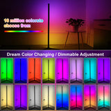 160cm Smart APP Bluetooth Corner Floor Lamp Dimmable RGB LED Ambient Light for Bedroom Gaming Room Christmas Decor Mood Lighting