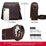 Fashion Crazy Horse Leather Men's Messenger Bag Flap Large Capacity Crossbody Bag Top Quality Shoulder Bag Sling Bag Tote