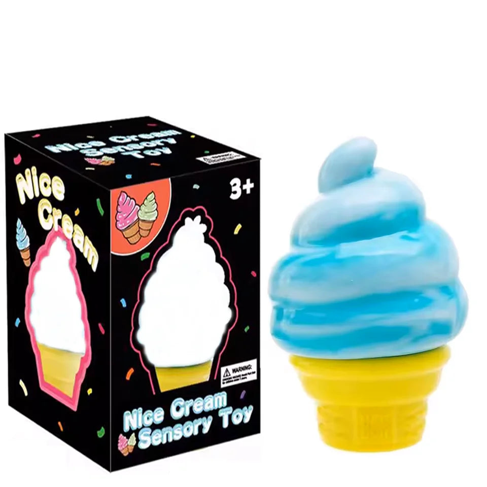 Cube By Schylling Sensory Squeeze Toy Ice Cream Color Squishy Stress Relief Fidget Toys Children Adults Collectable