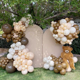 100Pcs Dark Brown Balloons Kit 5/10/12/18" Khaki Coffee Latex Balloon Garland Birthday Baby Shower Wedding Party Decoration