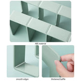 1Pcs Acrylic Desk Organizer 4 Compartment Bag Closet Shelf Divider Bookshelf Tabletop Colorful Four Frames Book Stand