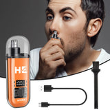 HIENA Electric Nose Hair Trimmer Mini Pocket Nose Ears Hair Eyebrow Trimmer for Men Rechargeable Clipper ﻿home appliance