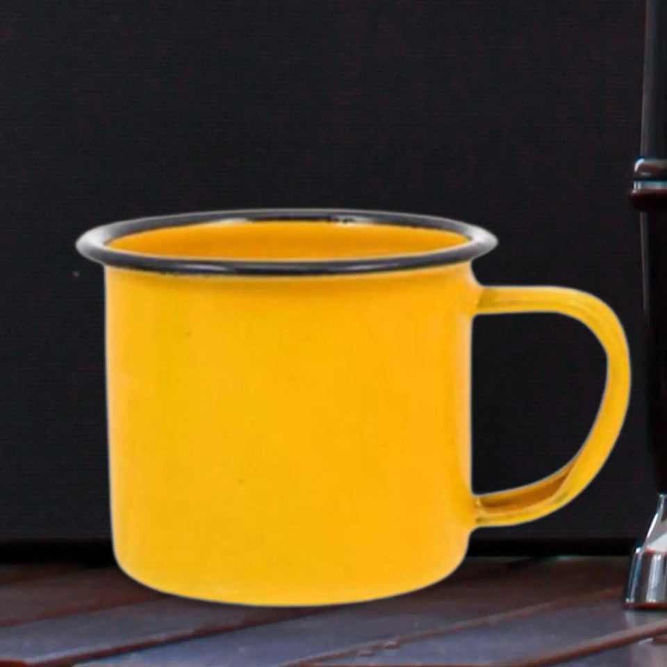 Enamel Coffee Cup Milk Tea Mug Vintage Water Mug With Handle for Tabletop Dorm Home Kitchen Drinkware Housewarming Gifts