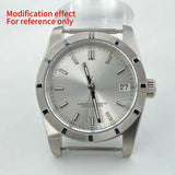 New arrivals 36mm watch case Engine Turned BEZEL for AK Parts Replacemet Fits 28.5mm Dial NH35/36 Movement Modification Parts