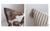 Coffee Brown Maillard Cushion Cover Retro Geometric Jacquard Pillow Case Wabi Sabi Pillow Covers Decorative Modern Luxury Home