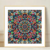 Huacan Flower Diamond Paintings Mandala New Arrivals 2025 Mosaic Geometric Diamond Embroidery Kits Home Decoration