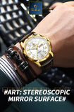 BINBOND New Fashion Mens Casual Sports Watches For Men Retro Big Dial Quartz Watches Classic Leather Business Men Watches B5663