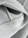 HH Autumn Women Gray Jacket With Hood Long Sleeve Big Pocket Zipper Jacket Coat Woman Loose Casual Outerwear Coat Tops