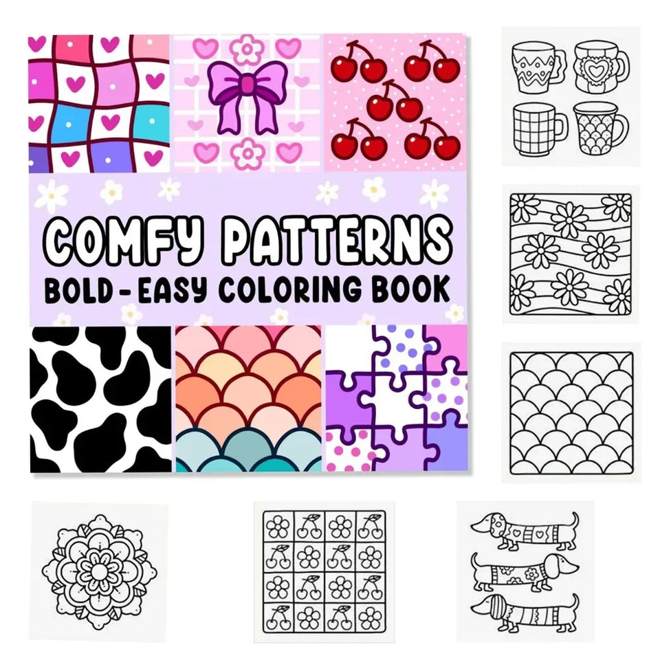 Comfy Patterns: Coloring Book for Relaxation Featuring Lovely Cozy Pattern and Mandala Paperback