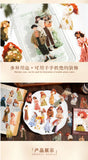 50pcs Kawaii Girl PET Sticker pack DIY Scrapbooking Decor Photo Album Creative Stationery Collage Materials Stickers
