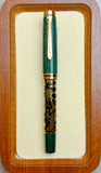 ADMOK J800 Finely Carved Piston on Ink Schmidt Nib BOCK Nib Pelican Pen Baileybird Fountion Pens Business Office Writing