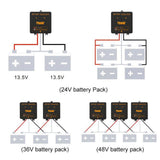 PowMr 24V 48V Battery Equalizer Voltage Balancer for Lead Acid, Lithium Batterries Series-Parallel Connected Charge Controller