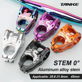 TANKE MTB Mountain Bike Stem Aluminum Alloy Ultralight High strength Short 31.8×28.6MM Bicycle CNC Stem DH/AM/XC Accessory upgra