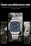 POEDAGAR Fashion Military Men's Watches Waterproof Luminous Date Chronograph Man Watch Stainless Steel Luxury Quartz Male Clock