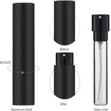 10 ml Travel Perfume Sprayer, Refillable Cologne Container, Empty Dispenser Sprayer for Mini Sprayer Size (Black