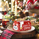 6/24pcs Christmas Mailbox Shape Candy Gift Box Kids Xmas Cookie Snack Packing Box Bag 2024 Navidad Noel Home Decor 2025 New Year