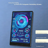 3.5 Inch Type-C IPS Secondary Screen 320*480 USB Display For PC CPU RAM GPU HDD Data Monitoring With TURZX Software