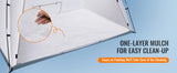 SucceBuy Portable Paint Booth Shelter 7.5x5.2x5.2/10x7x6ft Foldable Spray Painting Tent for Furniture Craft Project DIY Tool